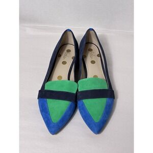Boden Blue and Green Flats